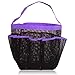 Mayin Quick Dry Hanging Toiletry and Bath Organizer with 8 Storage Compartments, Shower Tote, Mesh Shower Caddy, Perfect Dorm, Gym, Camp & Travel Tote Bag, Purple