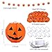 OurWarm Halloween Lights 10LED Pumpkin String Lights Battery Powered Orange Lanterns for Halloween Party Indoor Outdoor Decorations, 4 Ft