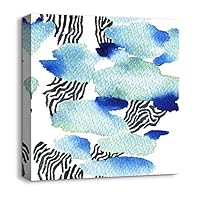 Canvas Wall Art Abstract Color Canvas Prints Home Artwork Decoration for Living Room,Bedroom - 12x12 inches