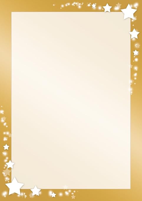 20 Blatt Weihnachts-Briefpapier – Merry Christmas Baum In Rot/grau, DIN A4, 90 G/m² Für Drucker