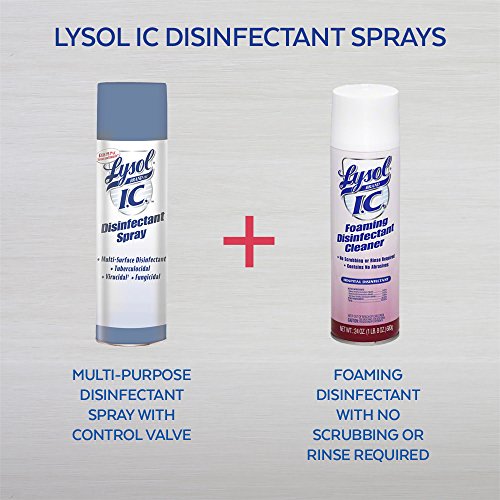 Lysol Professional IC Disinfectant Spray w/Control Flo Valve, Clear, 19