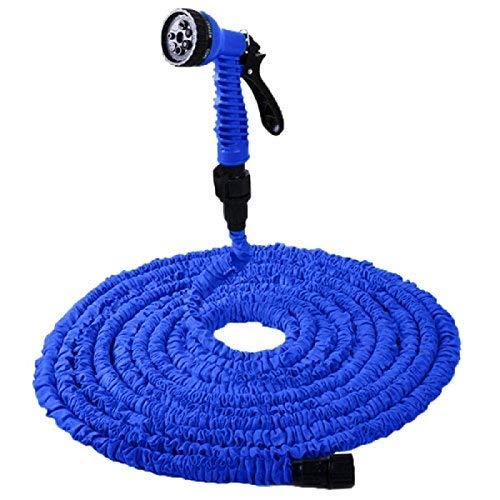 GETZET Shoppers 50 Ft Garden Hose Pipe Nozzle for Car Washer Expandable Magic Flexible Garden Water Hose Pipe with Spray Gun. [ Multicolor ]
