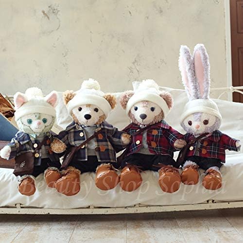 ダッフィー シェリーメイ ジェラトーニ ステラ ルー ニットチェック コスチュームセット ぬいぐるみ別売 オリジナル ハンドメイド 手作り コスチューム 洋服 着せ替え