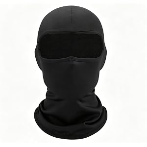 Balaclava Ski Mask for Men Breathable Windproof Face Cover, Multi-Purpose Lightweight Outdoor Headwear, Black.