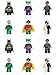 Cakeshop 12 x PRE-CUT Lego Batman Stand Up Edible Cake Toppers