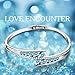 Menton Ezil Love Encounter Sapphire Blue Bangle Bracelets Women 7