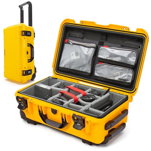NANUK 935 Pro Photo Kit – Wasserdichter Hartschalenkoffer für Kameras, mit gepolsterten Trennwänden und Rollen, 56 x 36 x 23 cm – Staubdicht und stoßf
