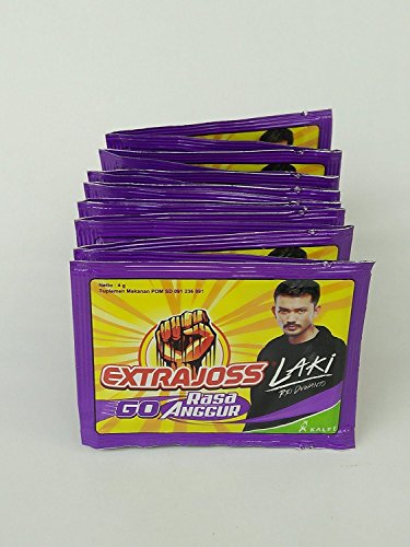 Extra Joss Go Rasa Anggur - Grape Flavor Energy Drink Powder 4gr, 15 Sachet