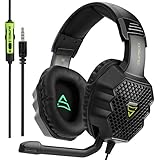SUPSOO G811 Multi-Platform Stereo Professional Gaming Headset Over Ear Headphones with Microphone Volume-Control for PC/PS4/Phone/Mac/Laptop/Tablet