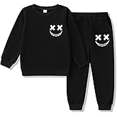 Voxikodex Size 3-12 Years Toddler Boys Clothes 2 Piece Long Sleeve Sweatshirt & Pants Casual Kids Boy Fall Winter Outfits Set