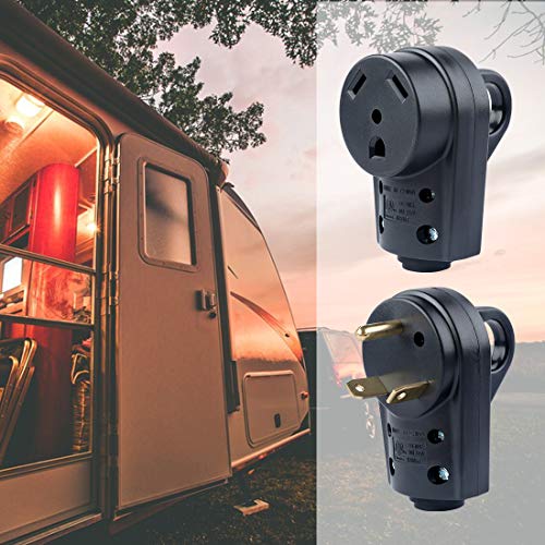 Livtor 30 Amp RV Plug RV Receptacle Camper Plug Replacement Male and