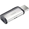 SanDisk 32GB Ultra Dual Drive USB Type-C - USB-C, USB 3.1 - SDDDC2-032G-G46, Black, Silver