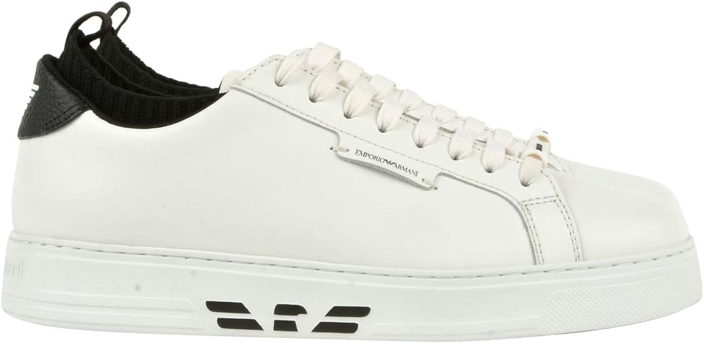 Emporio Armani Baskets Neo Court pour homme Blanc Amazon.fr Vêtements