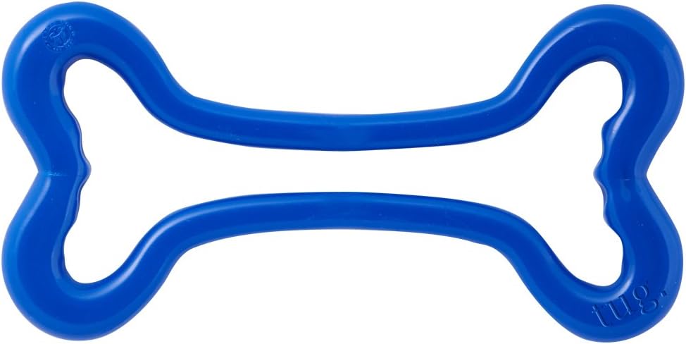 Planet Dog Orbee-Tuff Tug Blue Tug of War Bone Dog Toy