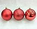 Emmababy 24Pcs Christmas Tree Decoration Ball Pendants Holiday Party Christmas Tree Ornaments (Red)