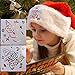 LOCOLO 16 Pcs Christmas Painting Stencils, Plastic Stencils for Bullet Journal, Christmas Stencils for Painting on Wood, DIY Card Making (A B)