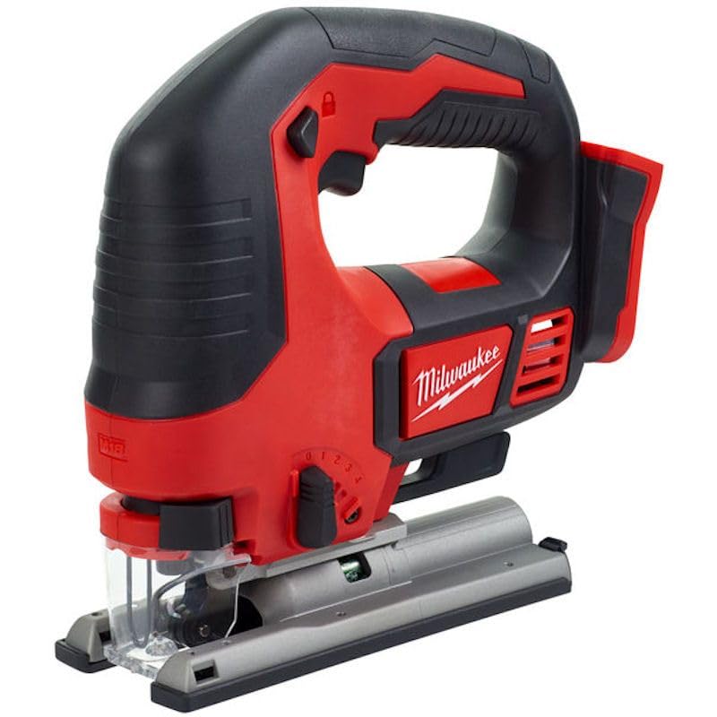 Milwaukee 4933451391 M18BJS-0 18v Heavy-Duty Top Handle Jigsaw Body Only, Red