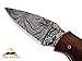 DKC Knives (30 5/18) DKC-38 Diplomat Damascus Folding Pocket Knife 7.5