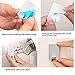 20 Pack Adhesive Hooks, Heavy Duty Wall Hooks Stainless Steel Waterproof Hooks for Robe, Coat, Towel, Keys, Bags, Lights, Calendars, Home, Kitchen, Bathroom