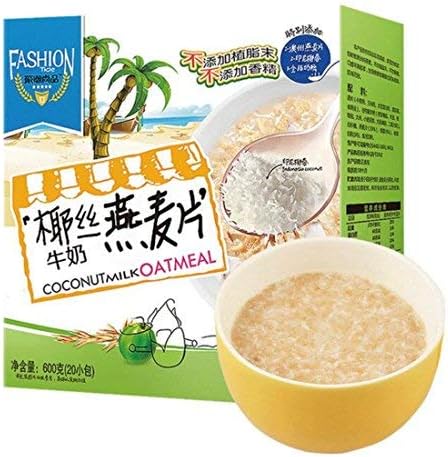Helen Ou@ Instant Coconut and Milk Oatmeal Nutritious Breakfast Cereal 600g/21.2oz