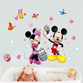 Kibi Wandtattoo Mickey Mouse Wandtattoo Mickey Und Minnie Wandaufkleber Mickey Mouse Wandsticker Mickey Maus Wandsticker Kinderzimmer Micky Mouse Aufkleber Wanddeko Wandsticker Minnie Maus Amazon De Baby