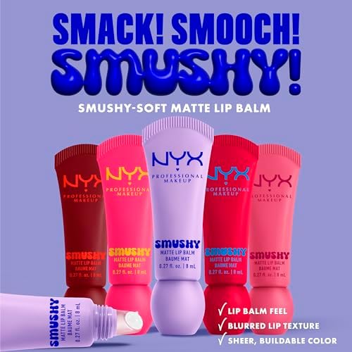 , Smushy Matte Lip Balm con Aplicador Suave, Bálsamo Labial Mate con Acabado Difuso, Ceramidas de Azúcar y Polvo de Arroz Mochi, Fórmula Vegana, Sugar Smush