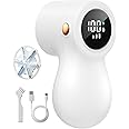 𝗥𝗲𝗰𝗵𝗮𝗿𝗴𝗲𝗮𝗯𝗹𝗲 Fabric Shaver, coldSky Lint Remover for Clothes with 3 Replaceable Blades, Electric Lint Shaver with Digital Display, 3-Speeds Defuzzer for Removing Fuzz and Pill from Sweater