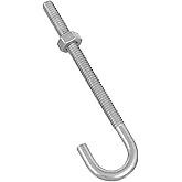 National Hardware N232-892 2195BC J Bolt Zinc plated, 1/4" x 4"