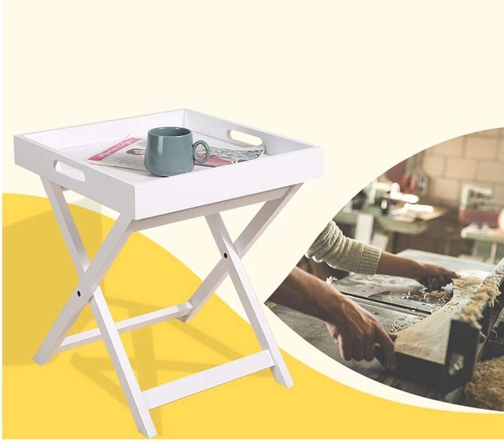 Xcxc Three Dimensional End Table Diy Small Coffee Table Ree Folding Sofa Table X Bracket Ribbon Nesting Tables Creative Bedside Table Balcony Table Dining Table Color White Amazon Co Uk Kitchen Home
