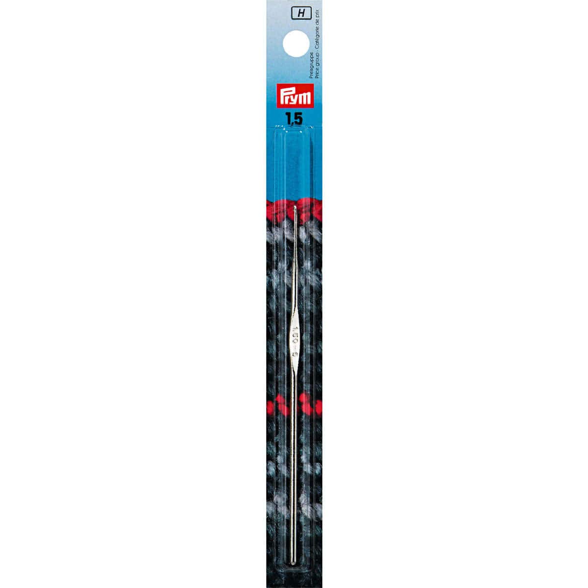 Prym Imra Crochet Hook Steel with Guide Surface Diameter 1.5 mm Silver