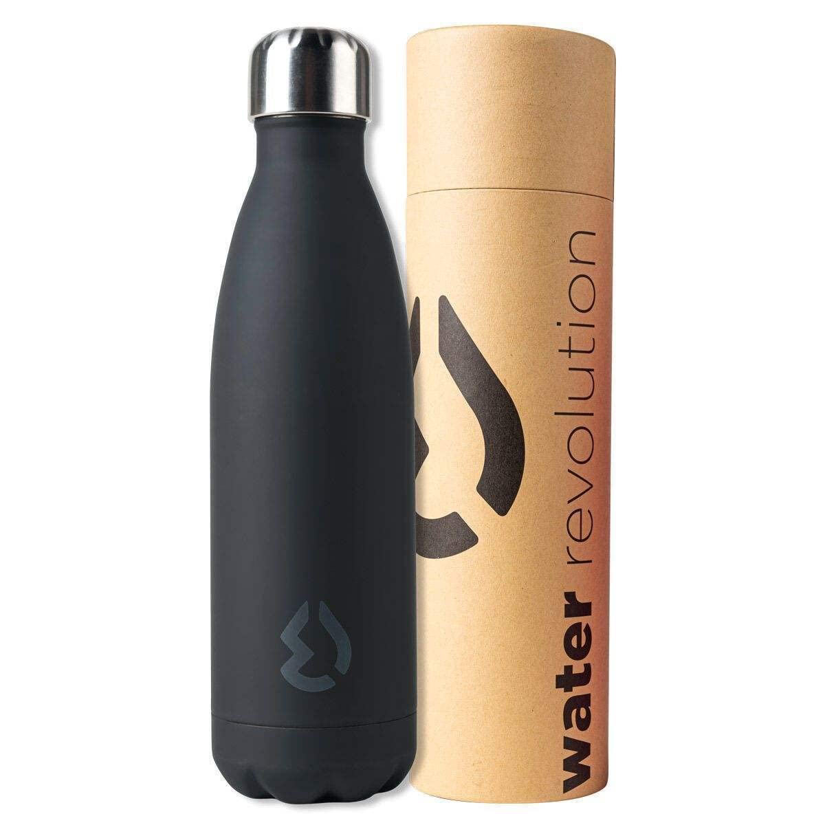 Botella FC-CR0131 Stainless Steel Flask, Premium 500 ml, Black, Aluminium, Large