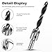 Werkzeug Countersink drill bit Set, Wood Drill Bit Set with One Hex-Key, High Carbon Steel Smart Drill Bit for Woodworking Adjustable Carpentry Reamer Plated (7 PCS)