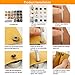Caydo 200 Set 3 Style Snap Fasteners Kit Leather Rivets Binding Screws , Snap Buttons Press Studs kit with 5 Pieces Fixing Tools for Thin Leather, Jacket, Jeans Wear, Bracelet, Bag