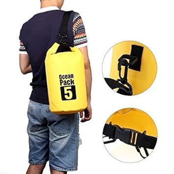 Anvey 5L Portable Outdoor Sport Ocean Waterproof Swimming Dry Bag Drifting Rafting Beach Bag