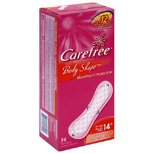 Carefree Body shape pantyliners - maximum protection (380041560009)