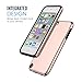 MoKo Case Fit iPod Touch 2019 Released iPod Touch 7 / iPod Touch 6 / iPod Touch 5, 2 in 1 Shock Absorbing TPU Bumper Ultra Slim Protective Case with Hard Back Cover - Rose Gold