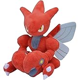 Pokemon Center: Sitting Cuties: Scizor Plush # 212 - Generation 2-6 in