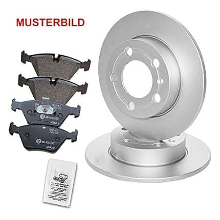 Bremsscheiben Voll Ø280mm + Bremsbeläge Bremsklötze hinten