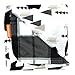 Dear Baby Gear Reversible Baby Blankets - Soft Nursery Blanket for Newborn - Toddler Blankey - Throw Blanket for Boys & Girls - Infant Blankets -40x30 (Black Bears, Geometric Trees/Black&White Plaid)