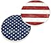 Americana Stars and Stripes 2.75 x 2.75 Absorbent Ceramic Car Coasters Pack of 2