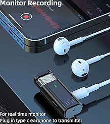 EZColoris 2 Pack Wireless Lavalier Microphones for