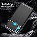 MYLB-US Huawei Y7 2019 case and Screen Protector, [3 in 1] Ultra-Thin high-Grade Soft TPU Silicone case Carbon Fiber Design case, Suitable for Huawei Y7 2019 Smartphone case(Blue)