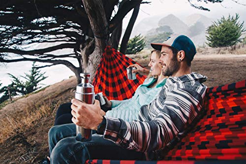 Grand Trunk Double Hammock: Print Parachute Nylon with Carabiners and Hanging Kit (Thai Diamonds)