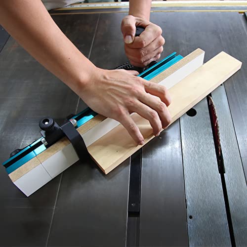 Triden Table Saw Miter Gauge Extension Fence System with Aluminum Miter