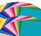 Inscraft 96 Sheets Premium Permanent Self Adhesive Vinyl Sheets, Double of 48 Pack 12