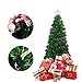 UNOMOR 4FT Christmas Tree with Multi-Color and Tree Star-Evergreen Pine Tree