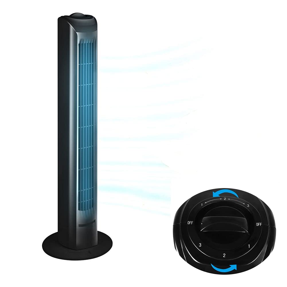 Tower Fan Cooling 31inch 3 Speed 90° Oscillating Cooler Tower Fans