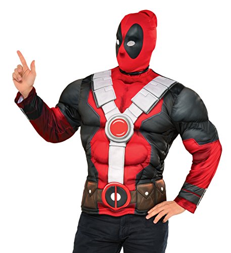 Rubie's Men's Deadpool Muscle Chest Costume Top