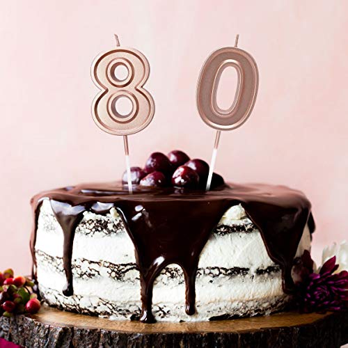 AOSTAR-Birthday-Candles-Number-Rose-Gold-Glitter-Numeral-Candles-Cake-Topper-Decoration-for-Birthdays-Wedding-Reunions-Party-Number-0