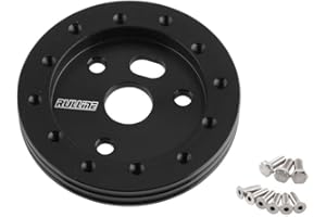 Ruien 0.5" Steering Wheel Hub Adapter Conversion Spacer 6 Hole to 3 Hole Steering Wheel Adapter Grant Adapter Boss Kit Black